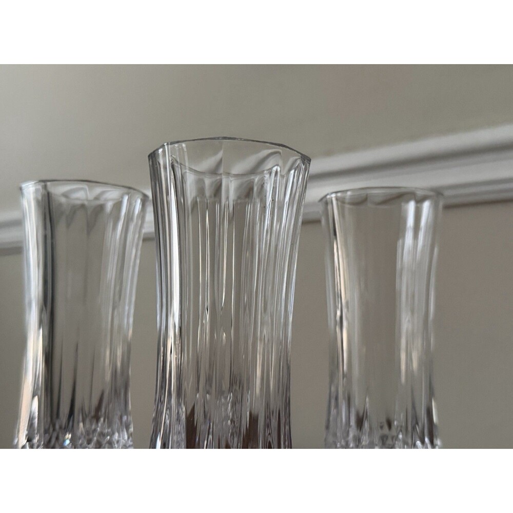 Cristal D'Arques Valencay Champagne Flutes Set (4) Made In France - Picture 5 of 13